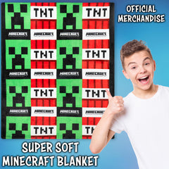 Détail tissu Minecraft montrant polaire douce et texture confortable