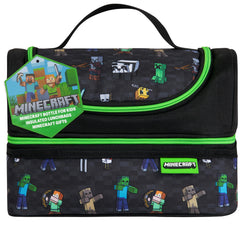 Minecraft sac isotherme face montrant le motif Creeper et protection