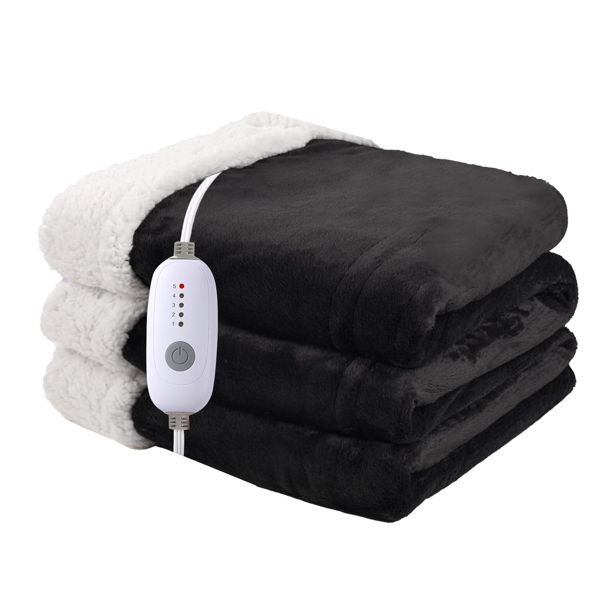 Minervada plaid chauffant face avant montrant design et contours, chaleur uniforme