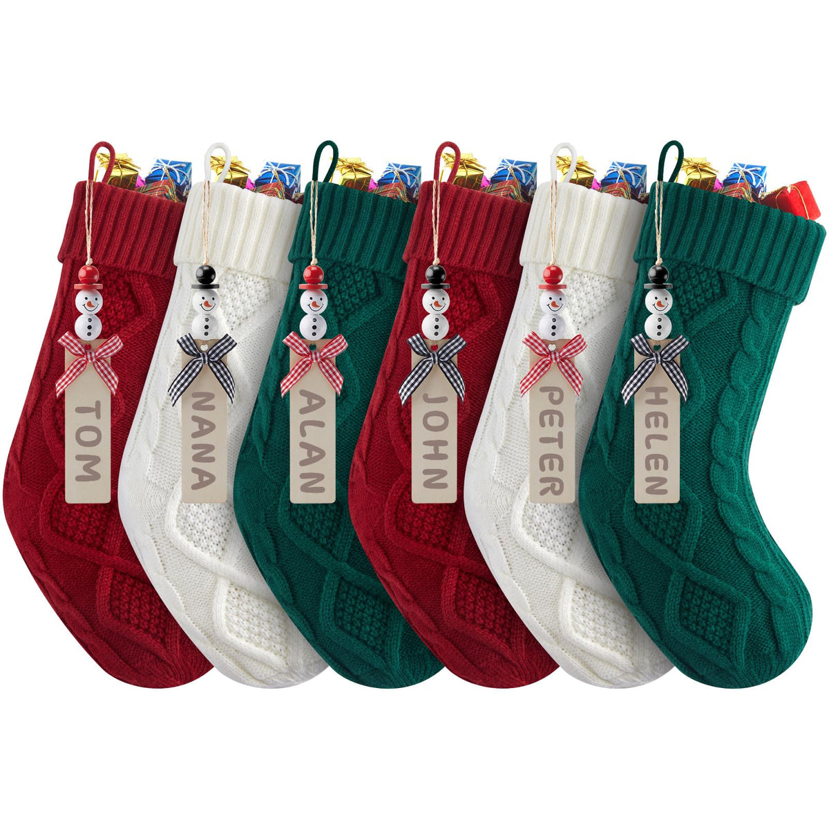 Minetom chaussette devant lot de six montrant couleurs assorties, ajoute chaleur décorative