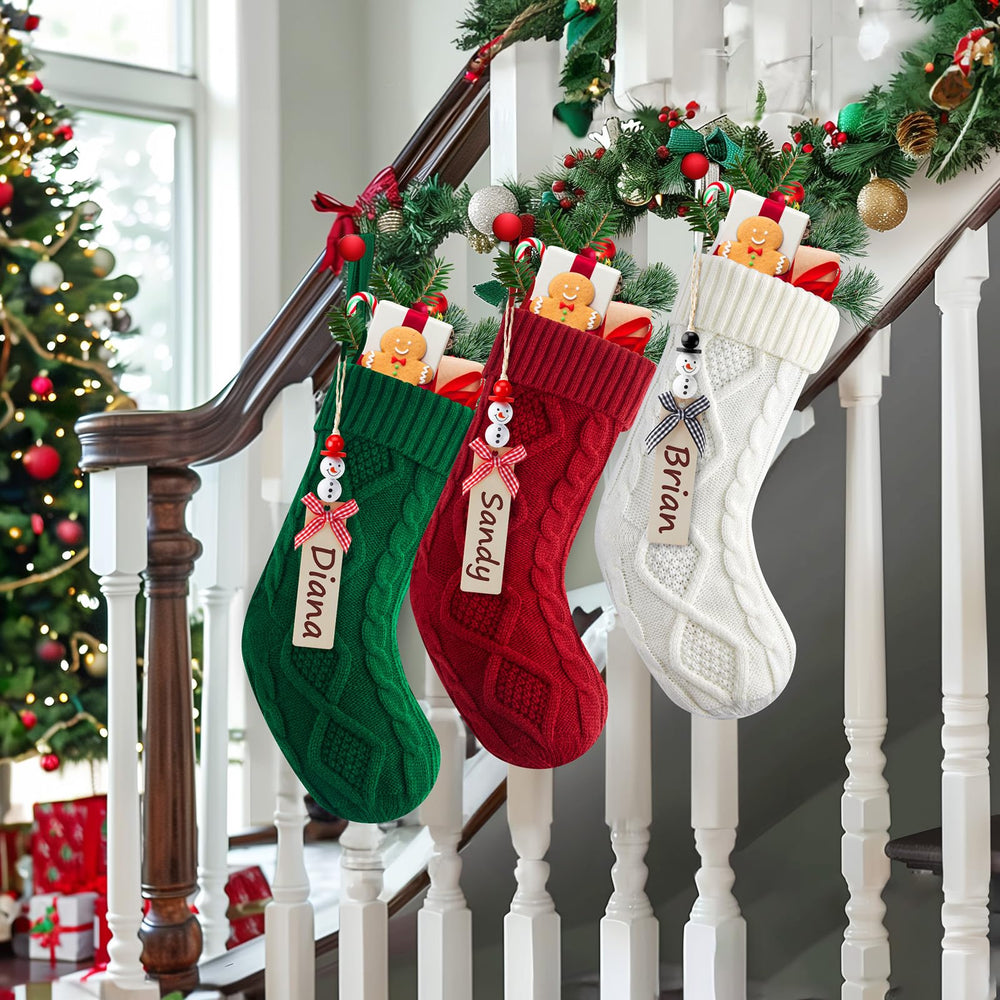 Minetom chaussettes suspendues à la cheminée, crée ambiance festive soignée