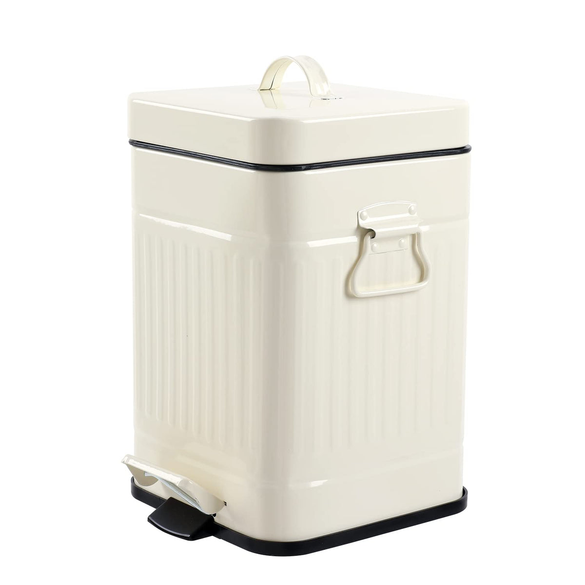 mingol poubelle face ivoire élégante pour petite salle de bain