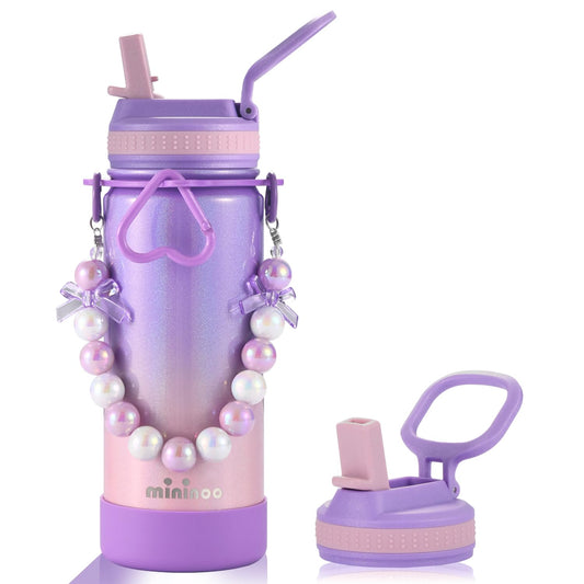 mininoo vue avant de la gourde colorée, design attrayant pour enfants