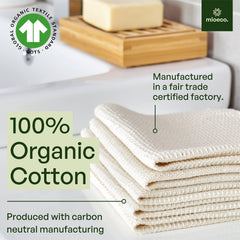 gros plan sur la texture en coton bio mioeco montrant douceur