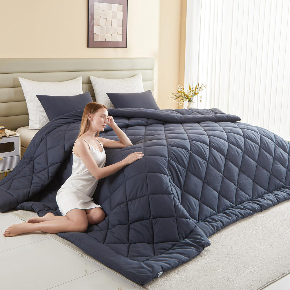 MIOTO couette devant et emballage montrant format extra-large et protection