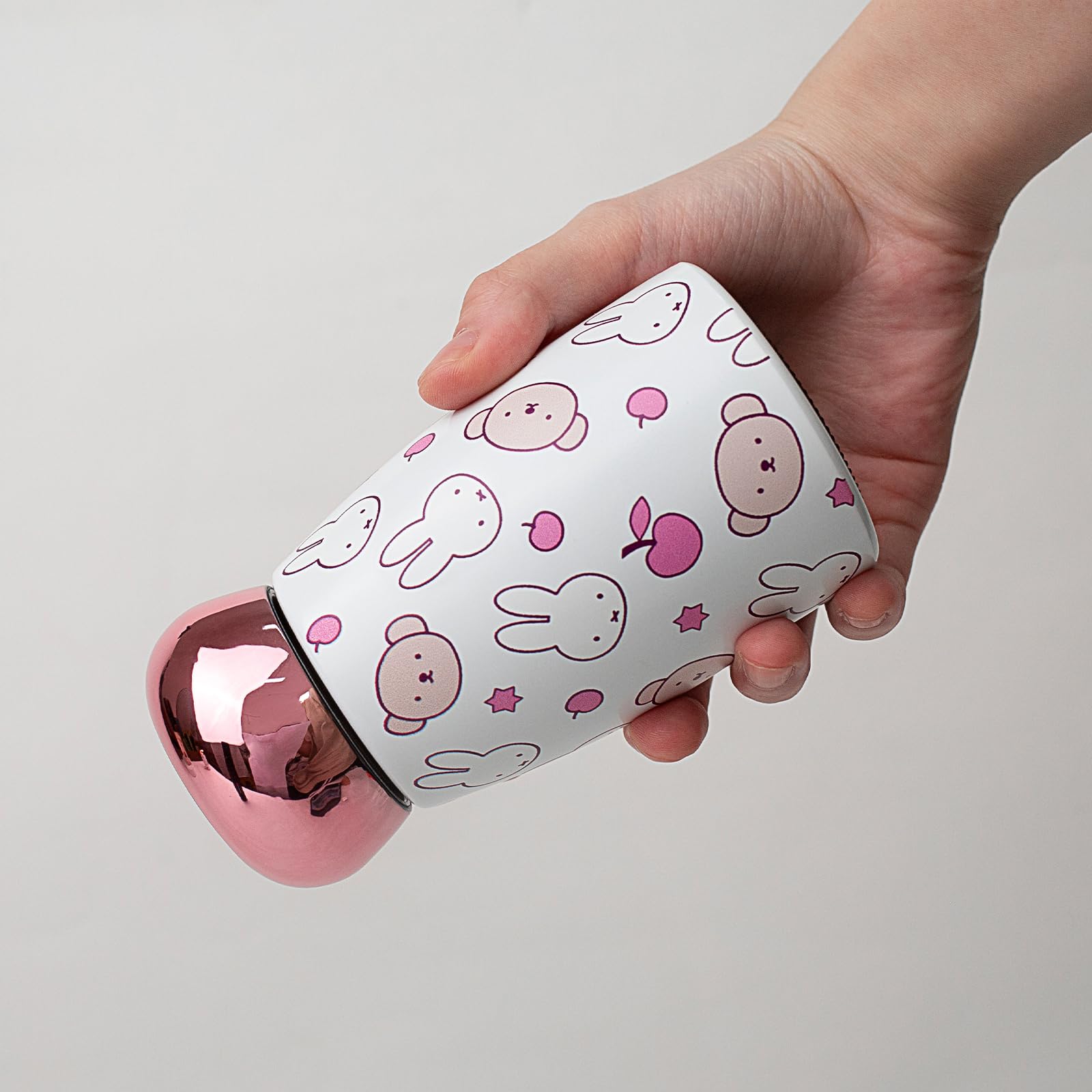 MIPOW Miffy ouverture et intérieur en acier inoxydable pour hygiène