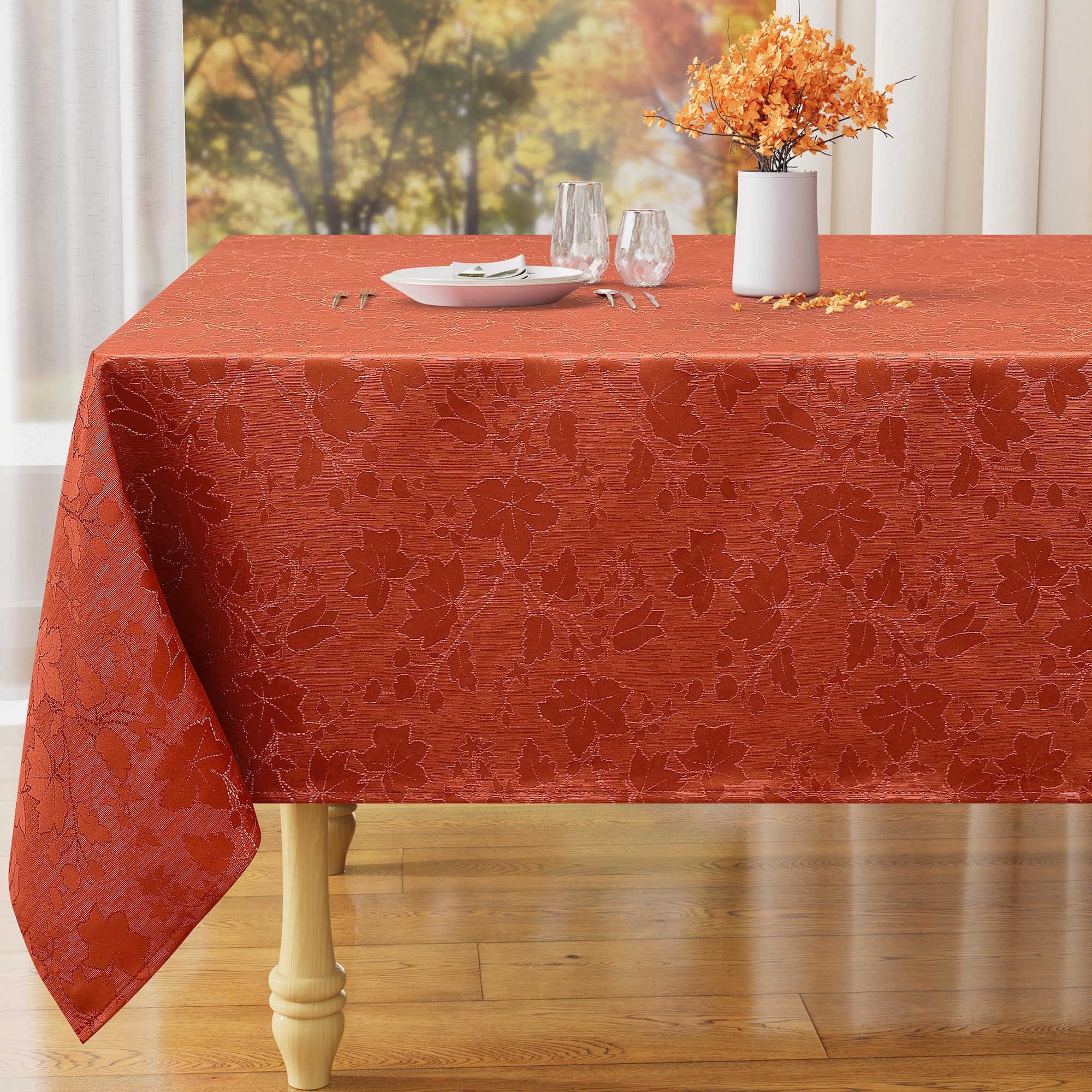 misaya nappe face avant montrant motif feuilles d'érable et style automnal