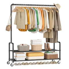 MISSLO porte-vêtements face avant montrant capacité et design pratique
