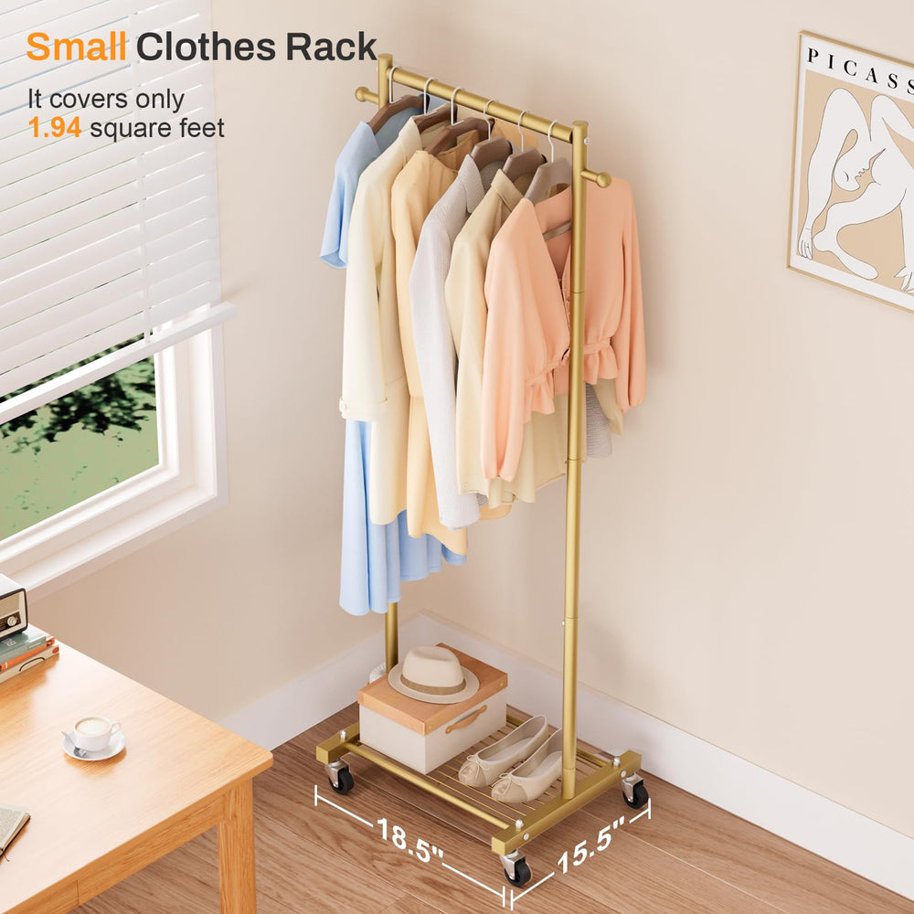 MISSLO portant installé en chambre, gain d'espace et style