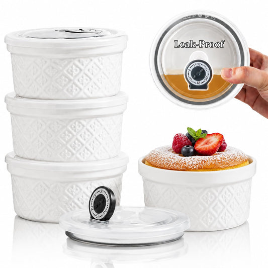 MISSYSSIM vue de face du ramekin montrant le design embossé et la contenance