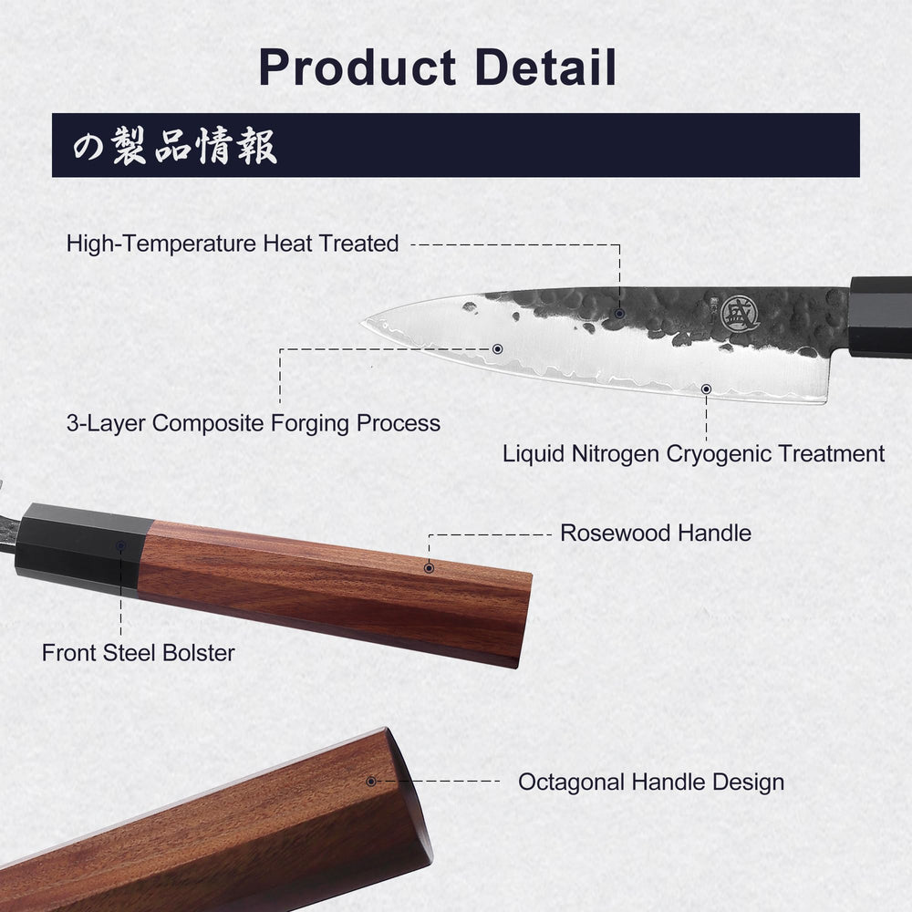 MITSUMOTO SAKARI détail assemblage lame-manche garantissant solidité