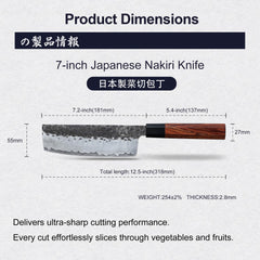 MITSUMOTO SAKARI profil montrant le fil à 15° pour coupes nettes