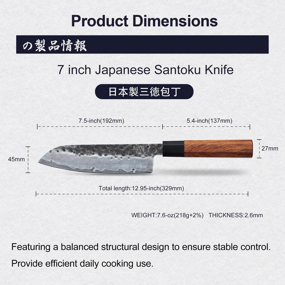 MITSUMOTO SAKARI profil de la lame montrant tranchant San-Mai pour coupes nettes