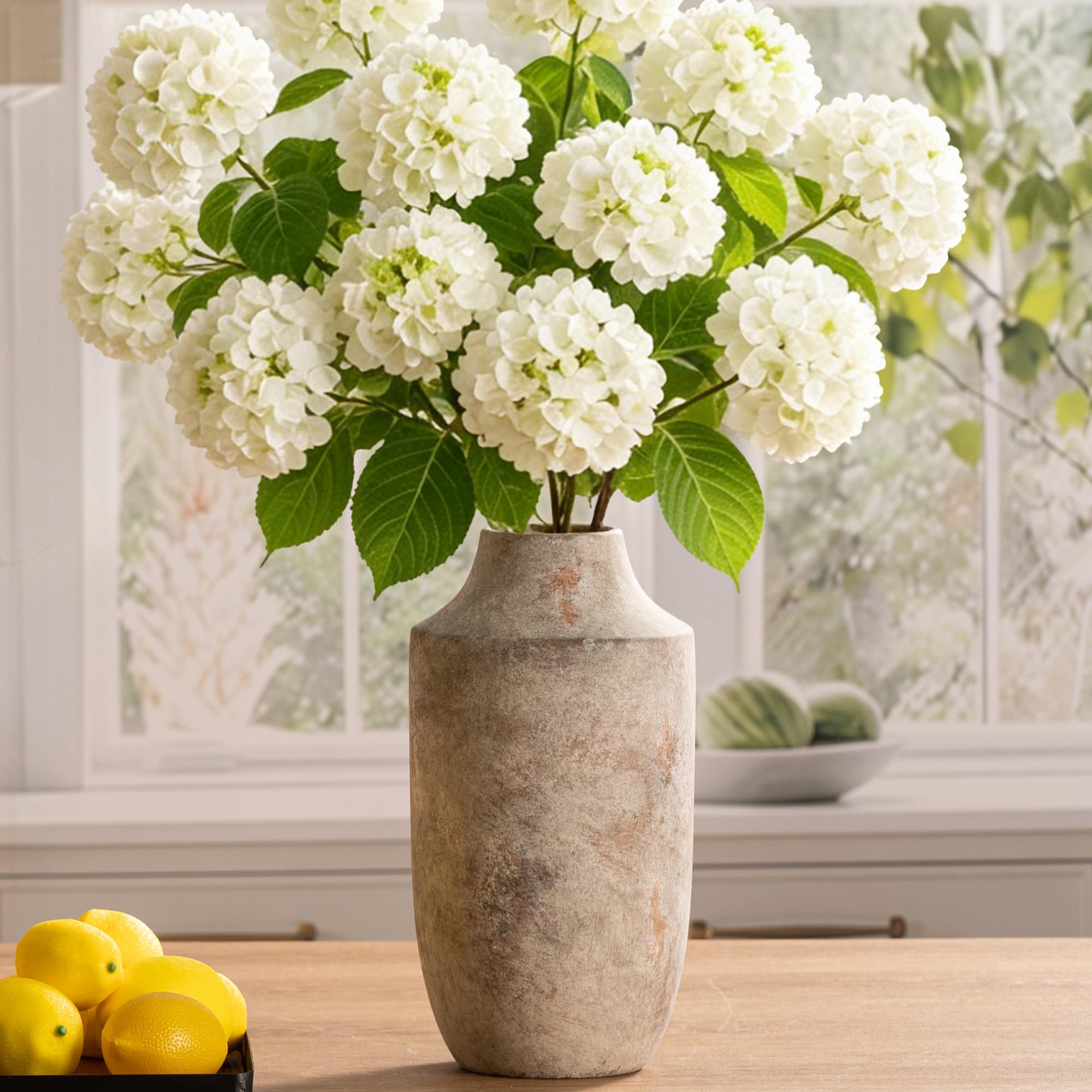 Mitt&Ditt vase face off-white élégant et stable pour décoration