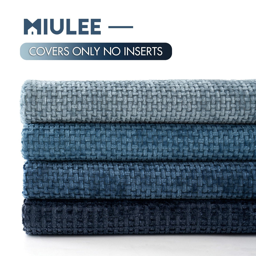 MIULEE assemblage couleurs bleu marine et ardoise pour harmonie déco