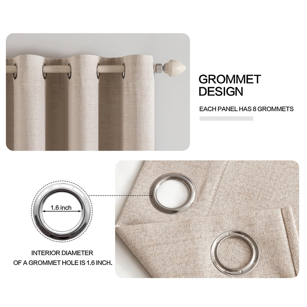 MIULEE rideaux en chambre créant obscurité et intimité confortable