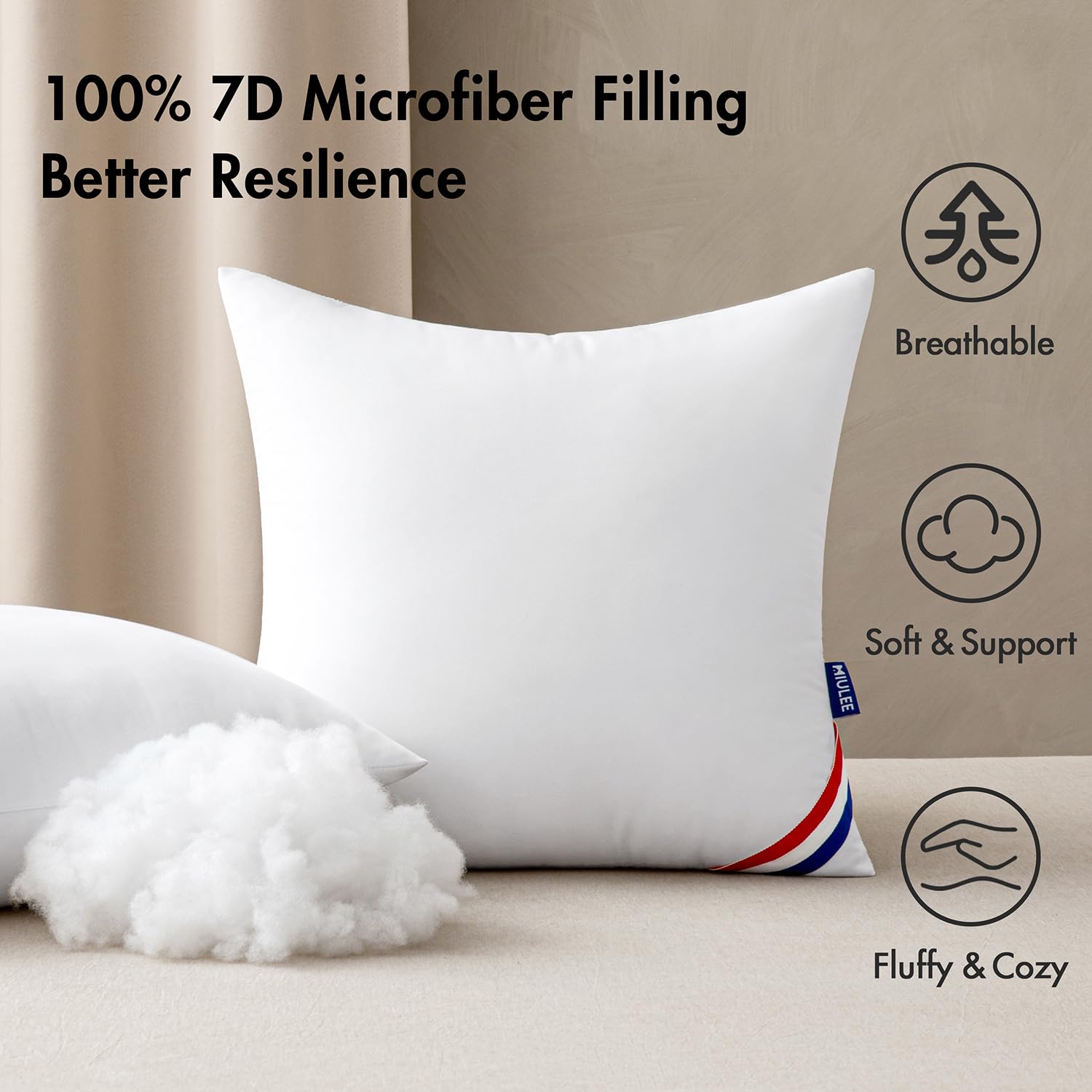 MIULEE coussin en usage sur chaise de jardin pour confort extérieur