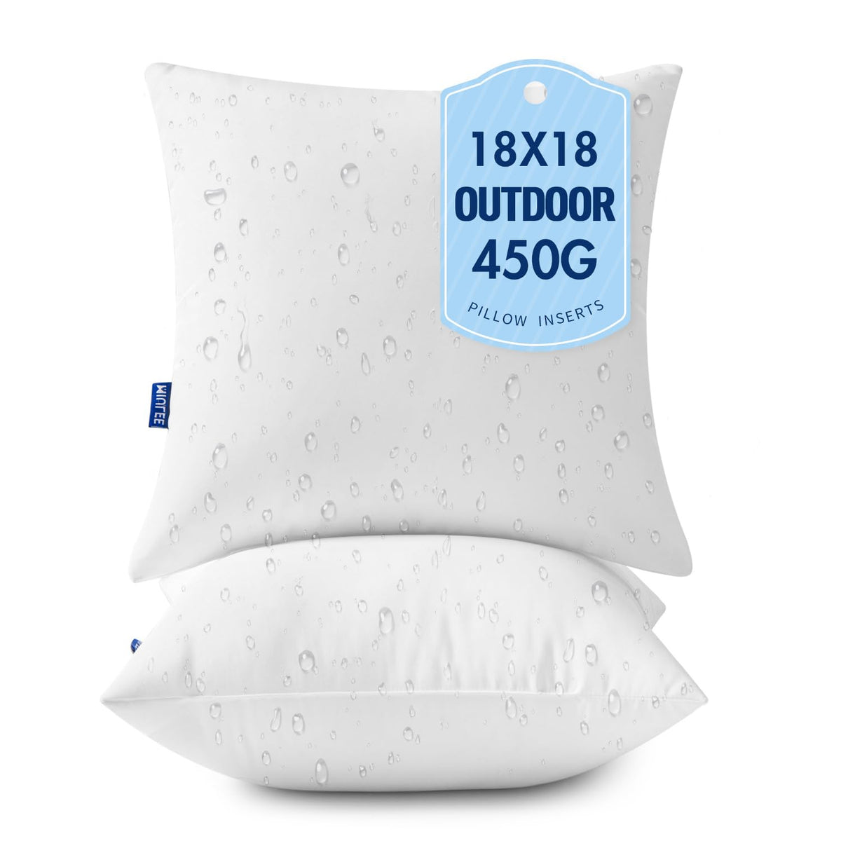 MIULEE coussin avant lot de 2 montrant finition et allure extérieure bénéfique