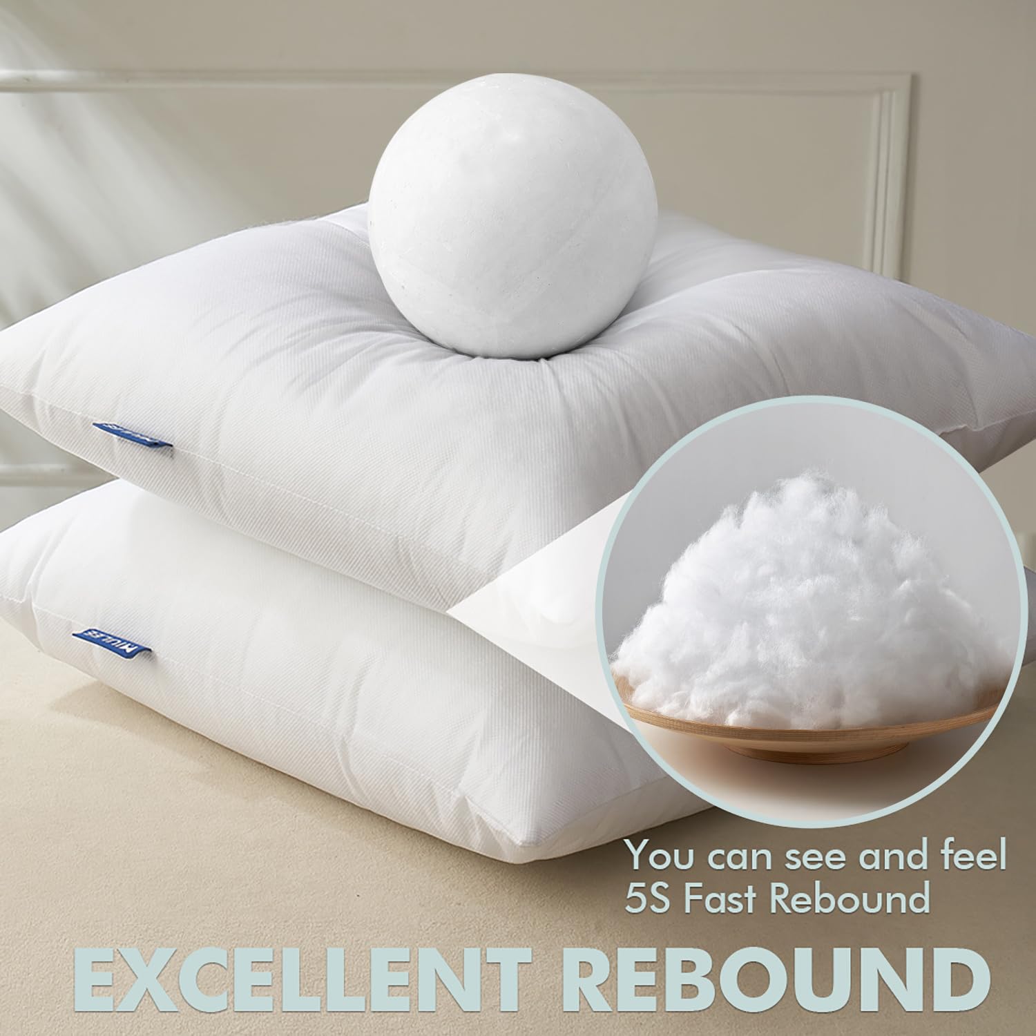 MIULEE détail du rembourrage microfibre 7D offrant soutien et gonflant