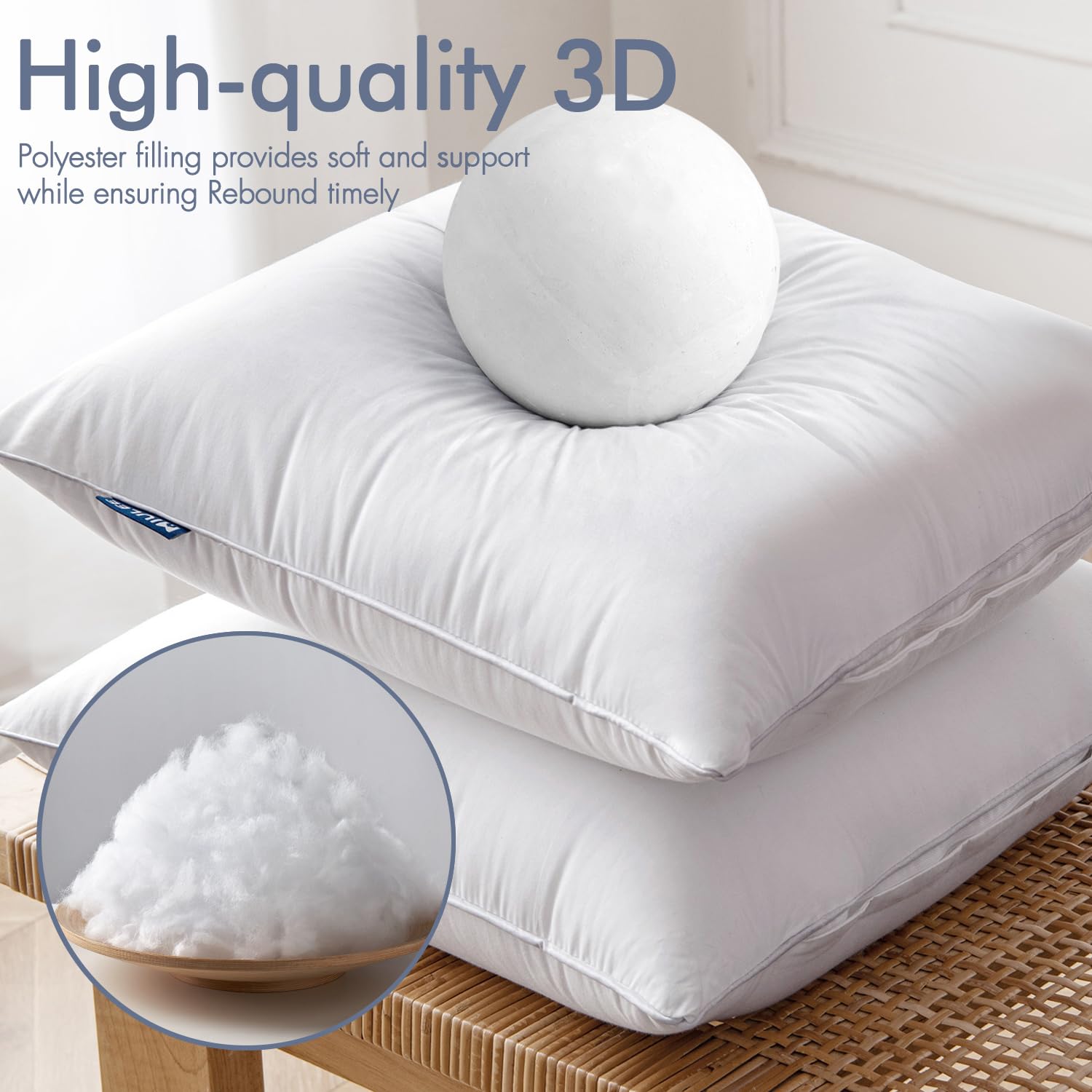 MIULEE gros plan tissu coton doux offrant toucher naturel