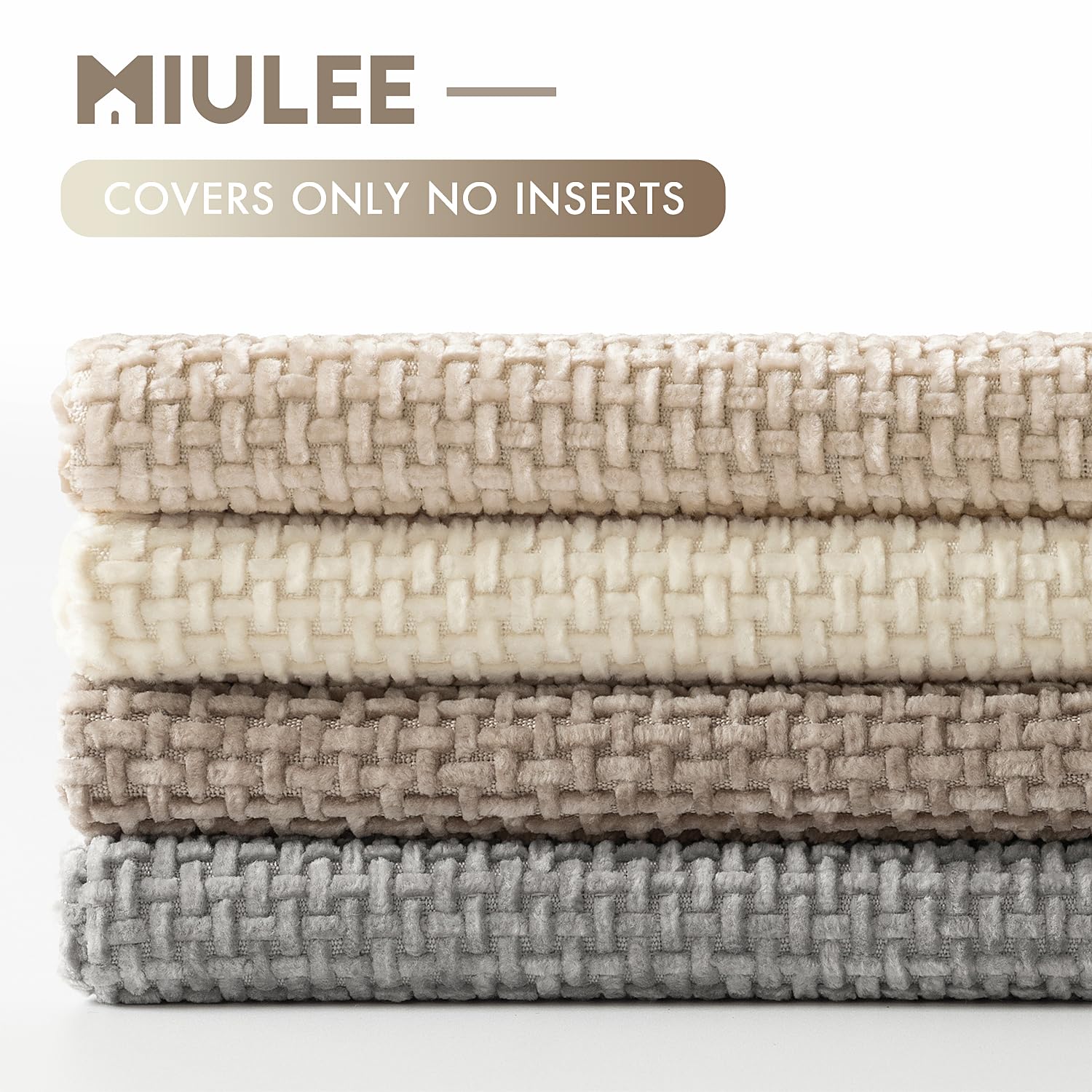 MIULEE ensemble quatre housses affiche cohésion décorative
