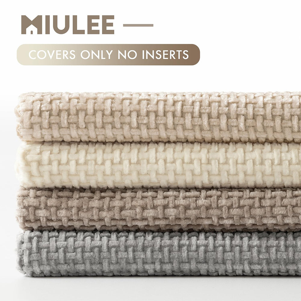 MIULEE ensemble quatre housses affiche cohésion décorative