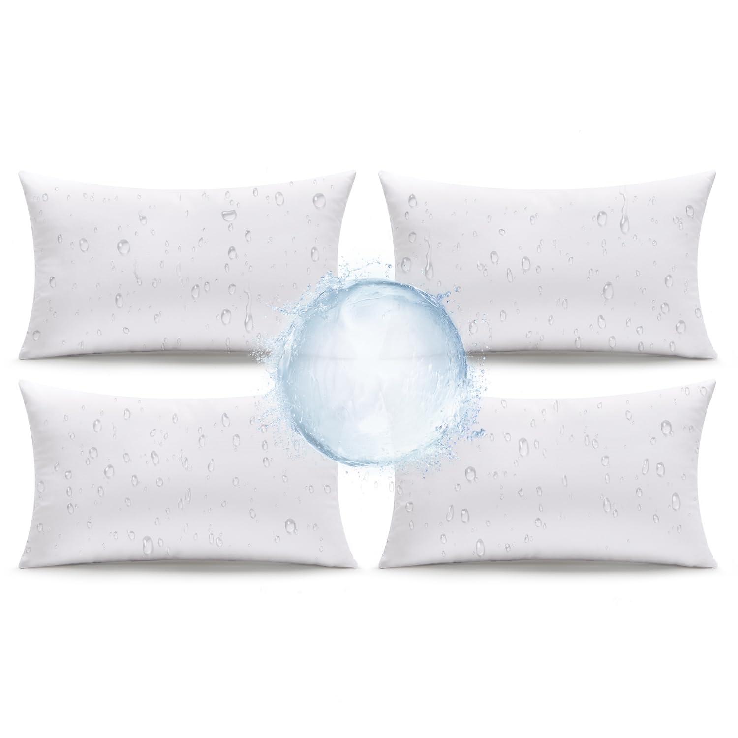 MIULEE coussin 12x20 face avant montrant design et bénéfice d'usage extérieur