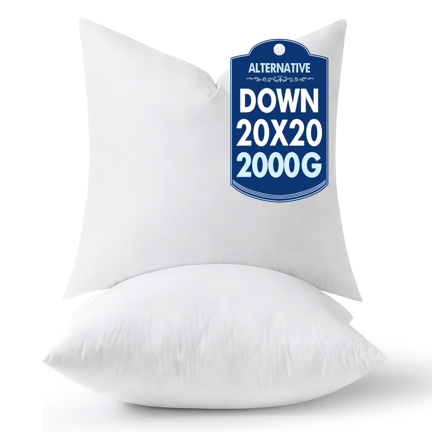 MIULEE insert coussin face avant pack de 2 donnant un aspect plein et décoratif