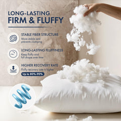 MIULEE remplissage microfibre 700g retrouvant son gonflant rapidement