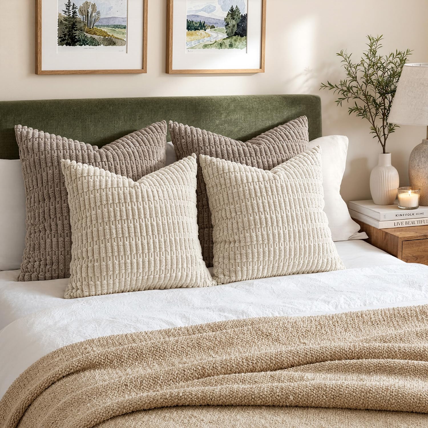 MIULEE gros plan côtelure polyester montrant douceur et relief tactile