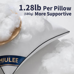MIULEE gros plan du rembourrage microfibre montrant douceur et rebond élevé