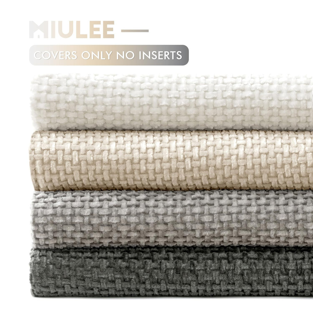 MIULEE lot de 4 housses ensemble pour habiller un salon