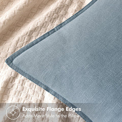 MIULEE gros plan tissu lin-coton montrant texture naturelle et confort