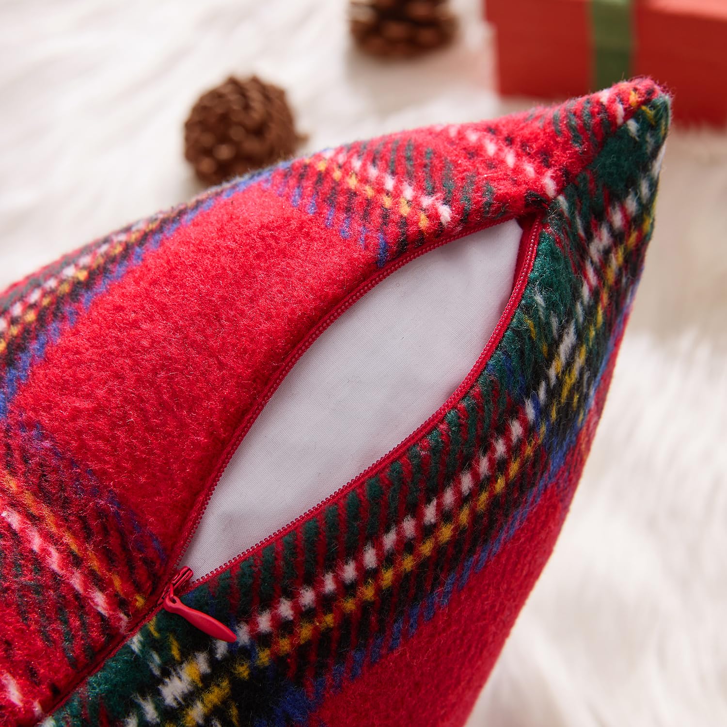 MIULEE housse assortie à plaid et guirlande stylise espace cosy