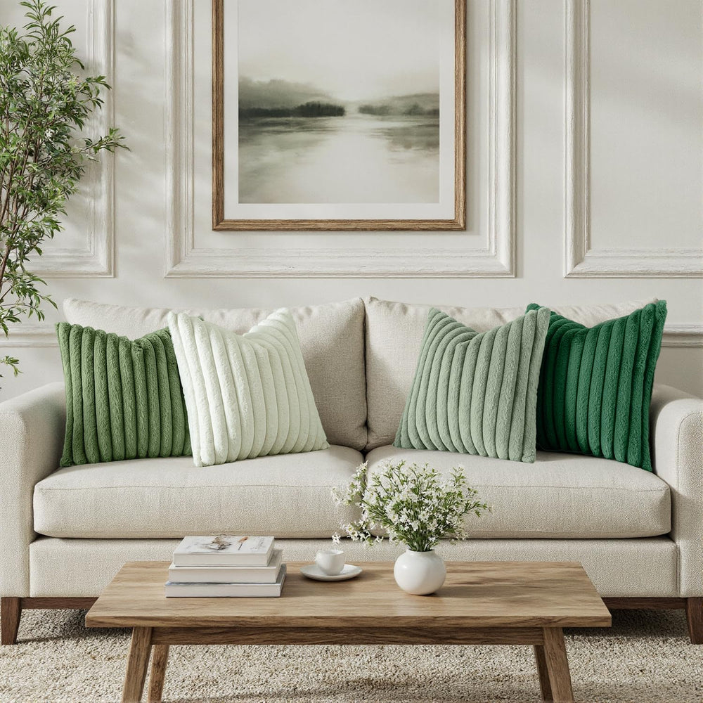 MIULEE dos en velours vert, finition lisse et élégante pour le canapé
