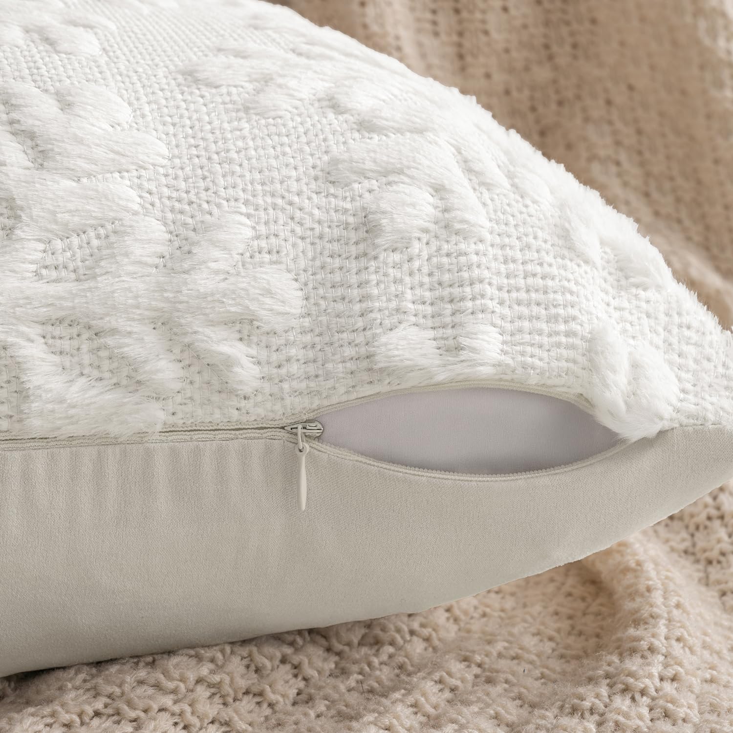 MIULEE ensemble housses sur lit et salon pour déco hivernale