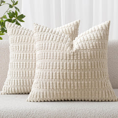 MIULEE housse face avant crème montrant style bohème et élégance décorative