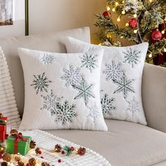 MIULEE housse face avant motif flocons, apporte ambiance festive