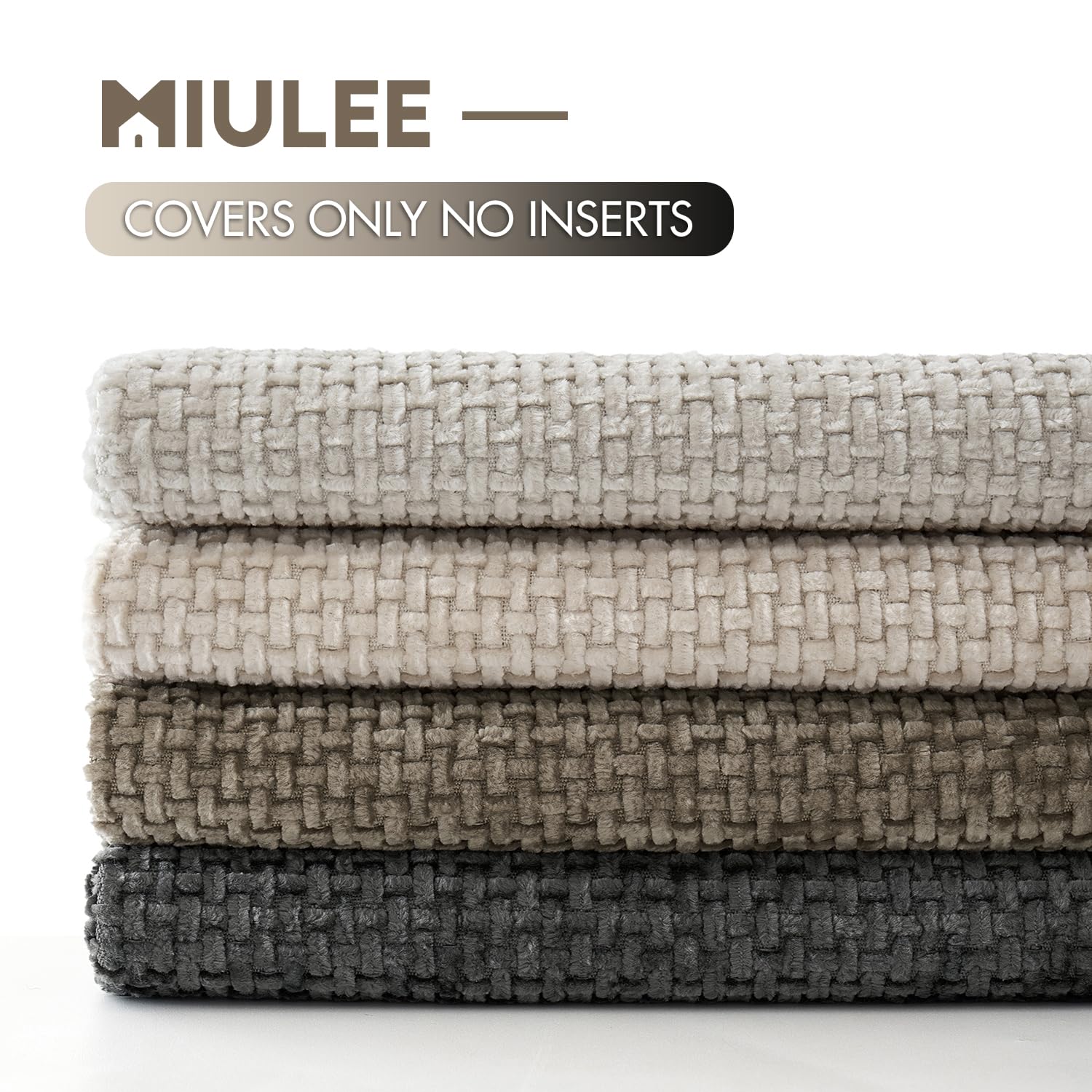 MIULEE housses dans palette déco neutre illustrant association facile