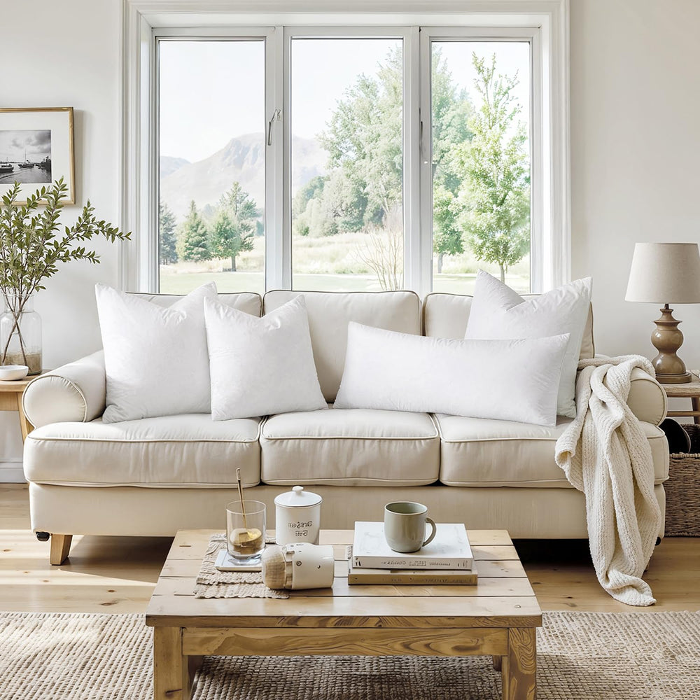 MIULEE coussin posé sur canapé pour améliorer confort et style du salon