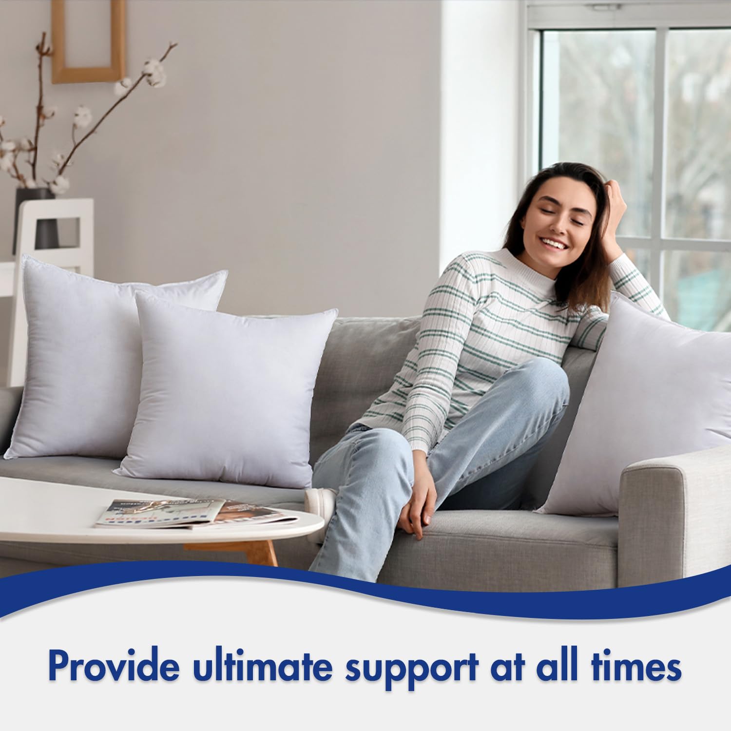 MIULEE insert utilisé en appui lombaire sur fauteuil pour confort léger