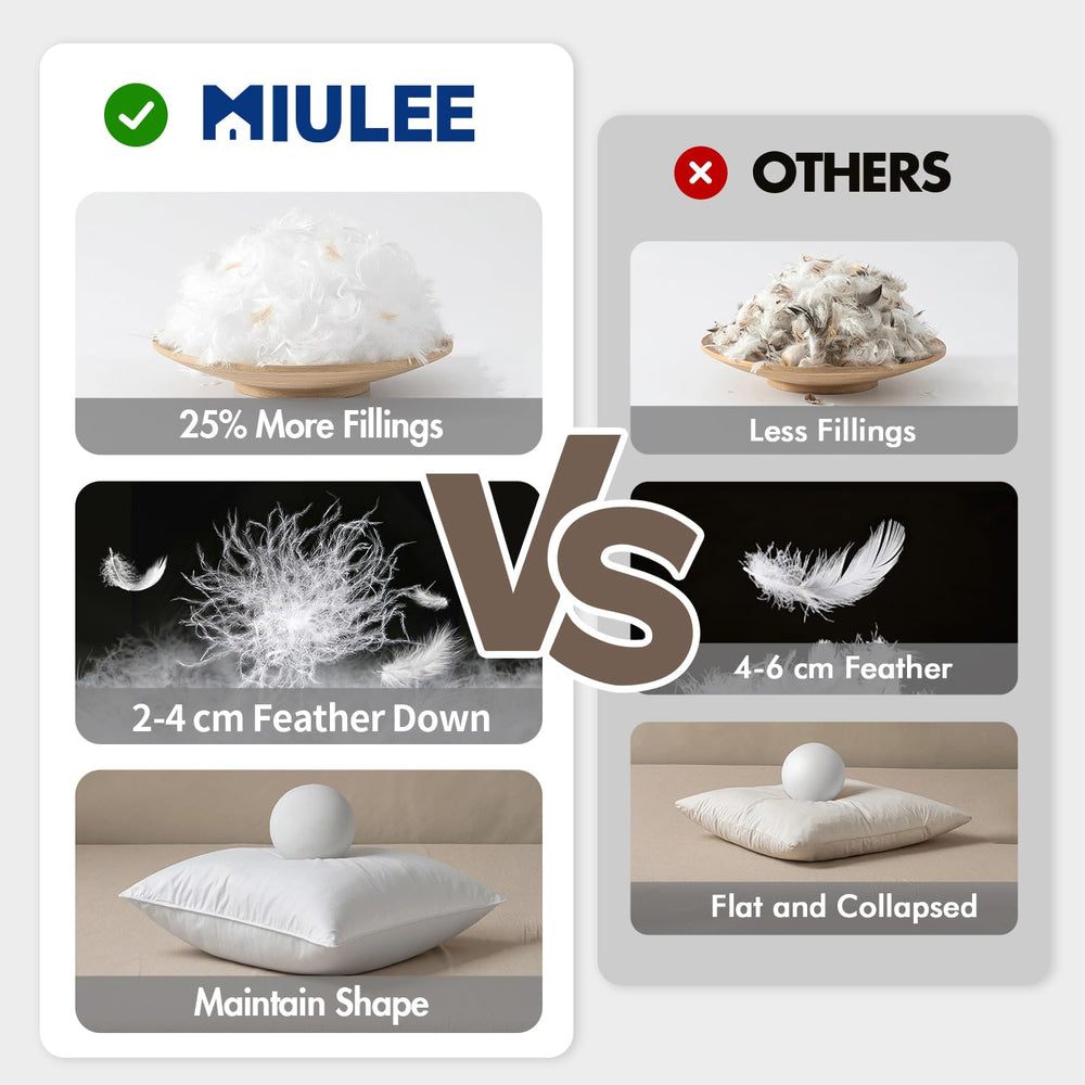 MIULEE deux inserts posés sur canapé apportant confort et relief déco