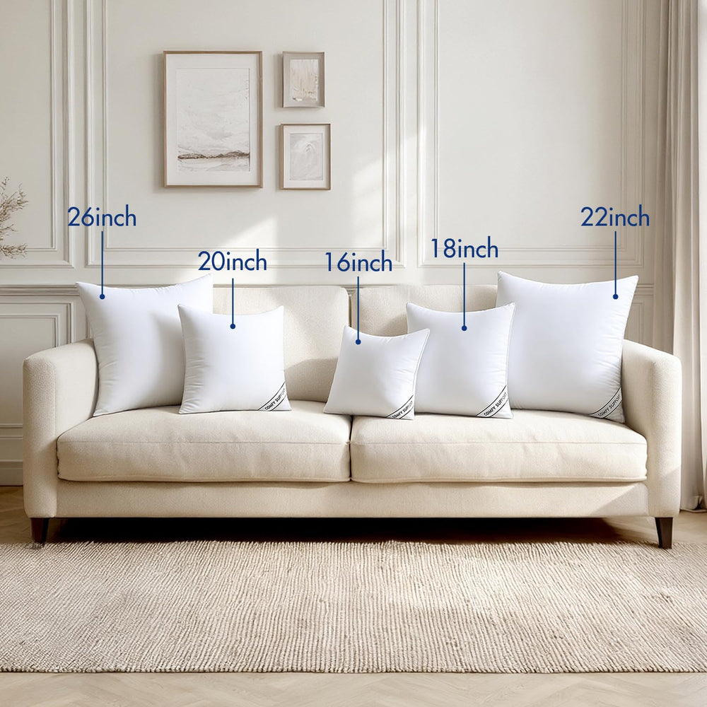MIULEE inserts posés sur canapé apportant soutien et esthétique
