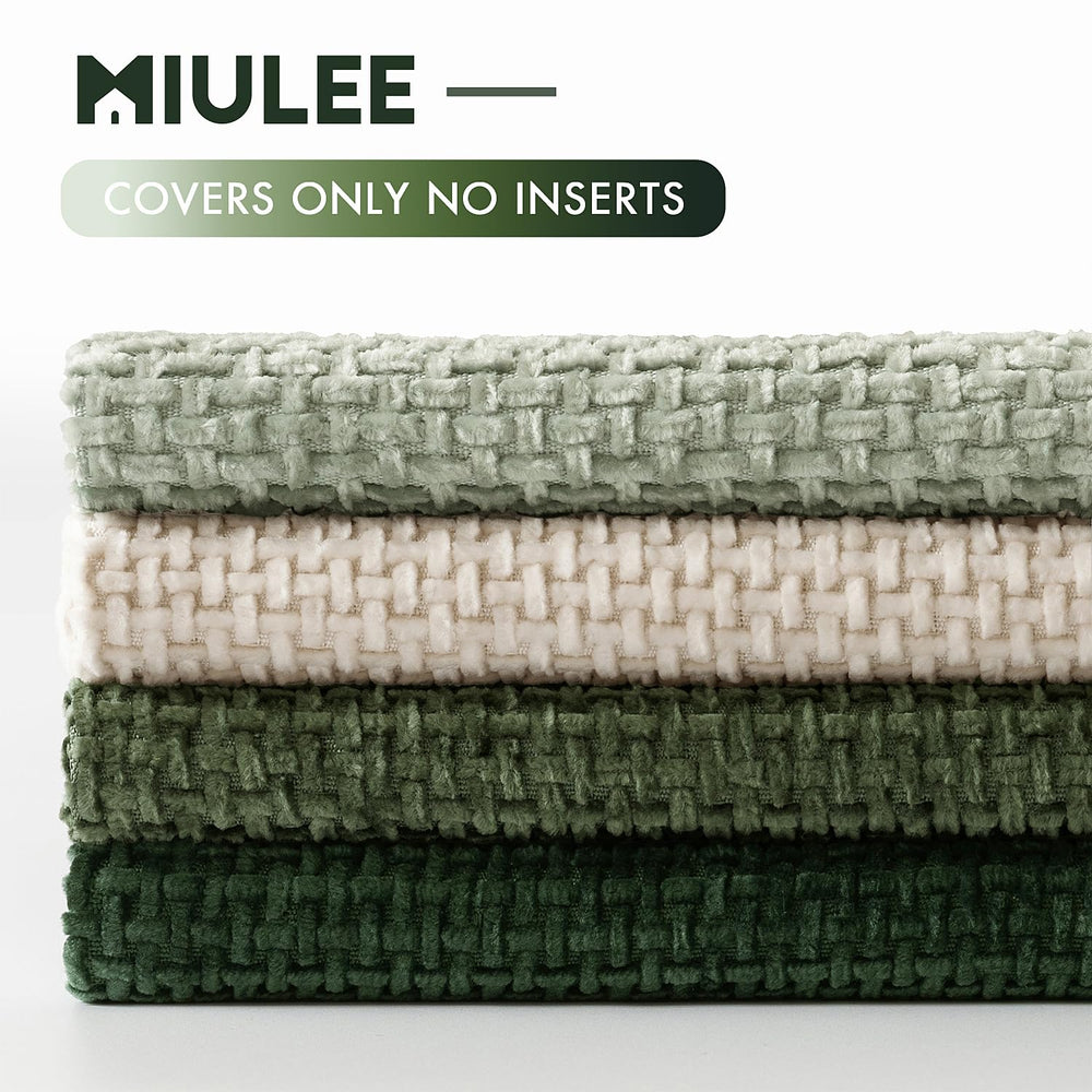 MIULEE lot de quatre housses prêtes à décorer pièce rapidement