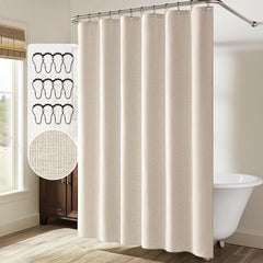 MIULEE rideau de douche œillets renforcés en métal pour installation durable