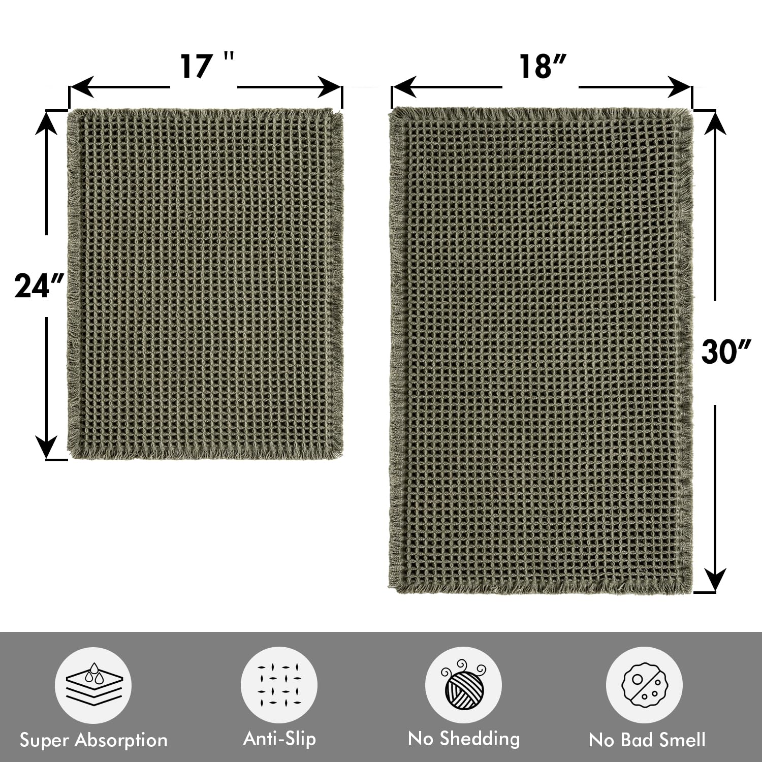 MIULEE gros plan texture gaufre montre absorption et douceur