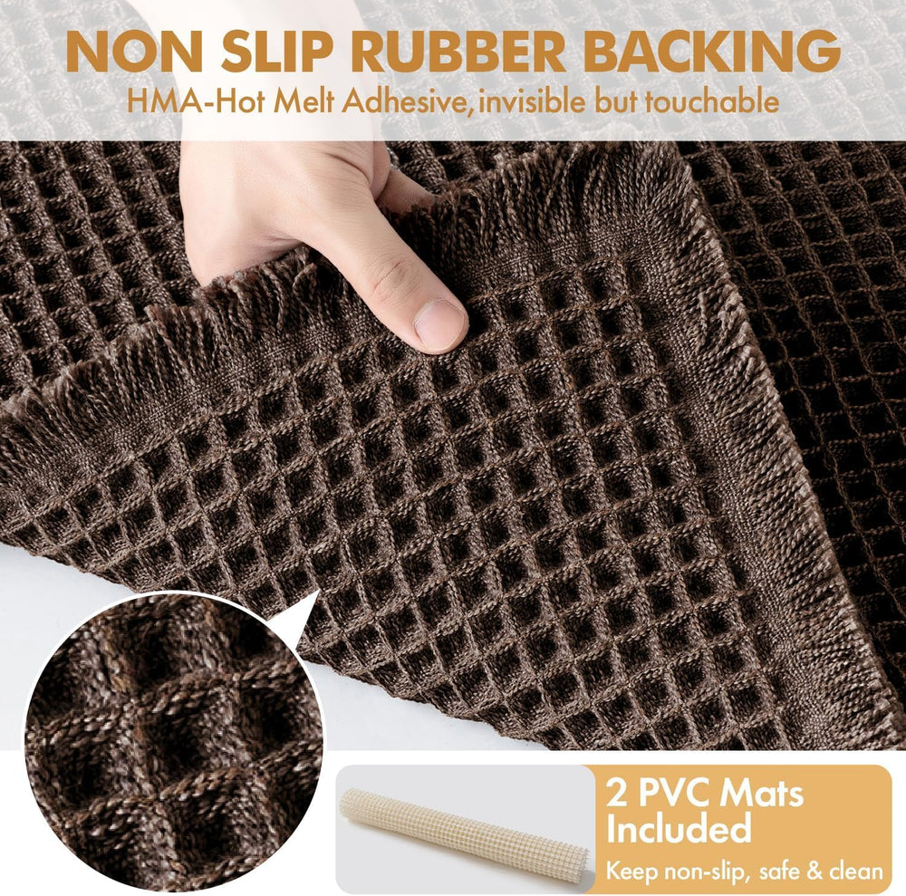 MIULEE tapis en situation dans salle de bain ajoutant chaleur décorative