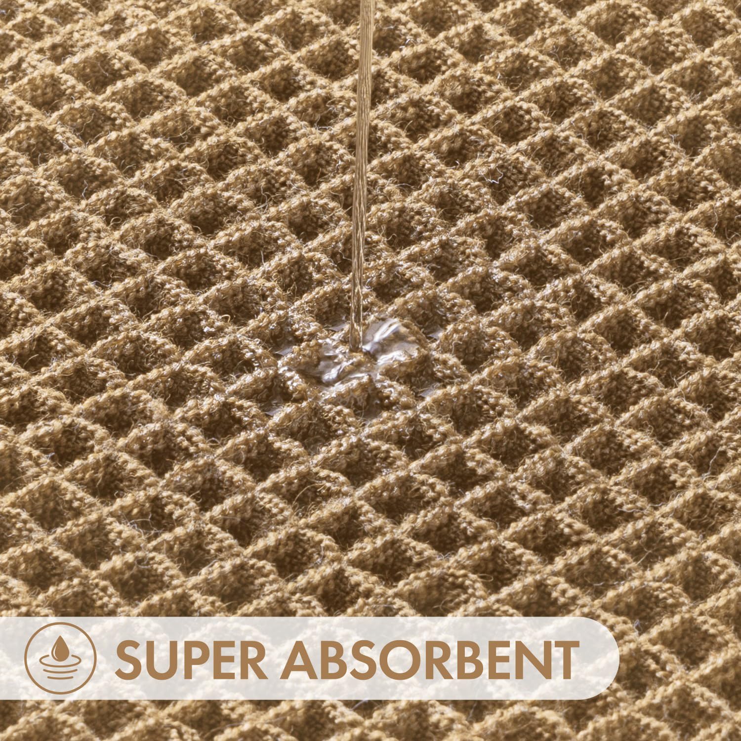 MIULEE tapis avec pad PVC inclus pour renfort antidérapant et entretien facile