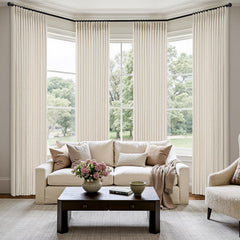 MIULEE gros plan tissu 30% lin 70% polyester, texture durable