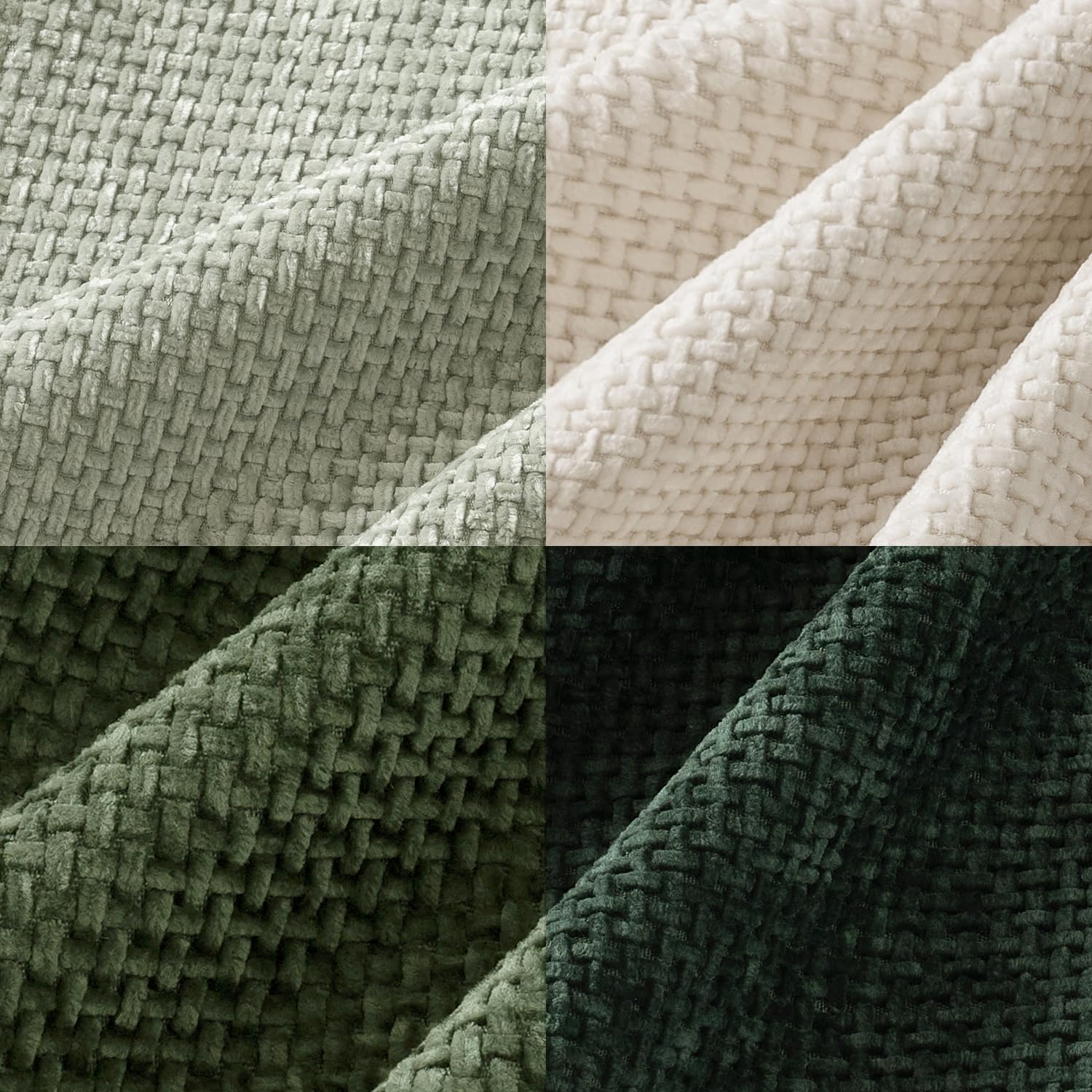 MIULEE gros plan texture chenille douce et agréable au toucher